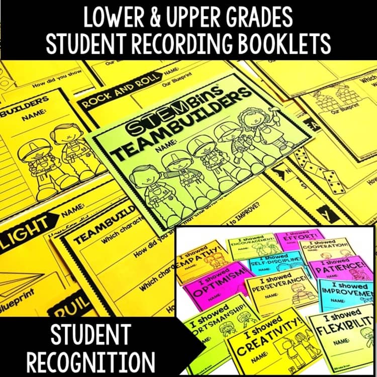 STEM Bins® Team Building Back to School STEM Activities First Day of School Week