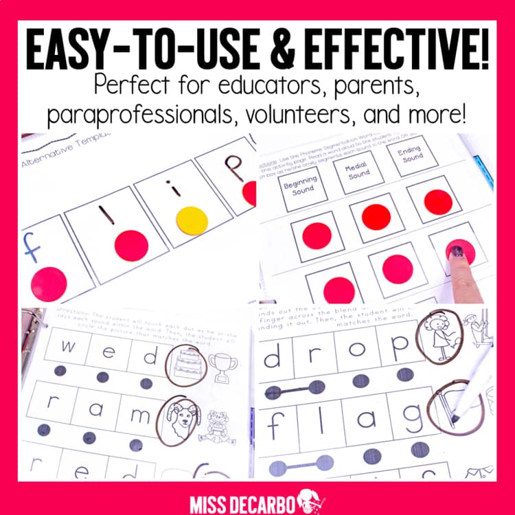 Reading Intervention Binder for Beginning Readers No Prep ELA SOR Aligned