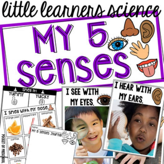 5 Senses - Science for Little Learners (preschool, pre-k, & kinder)