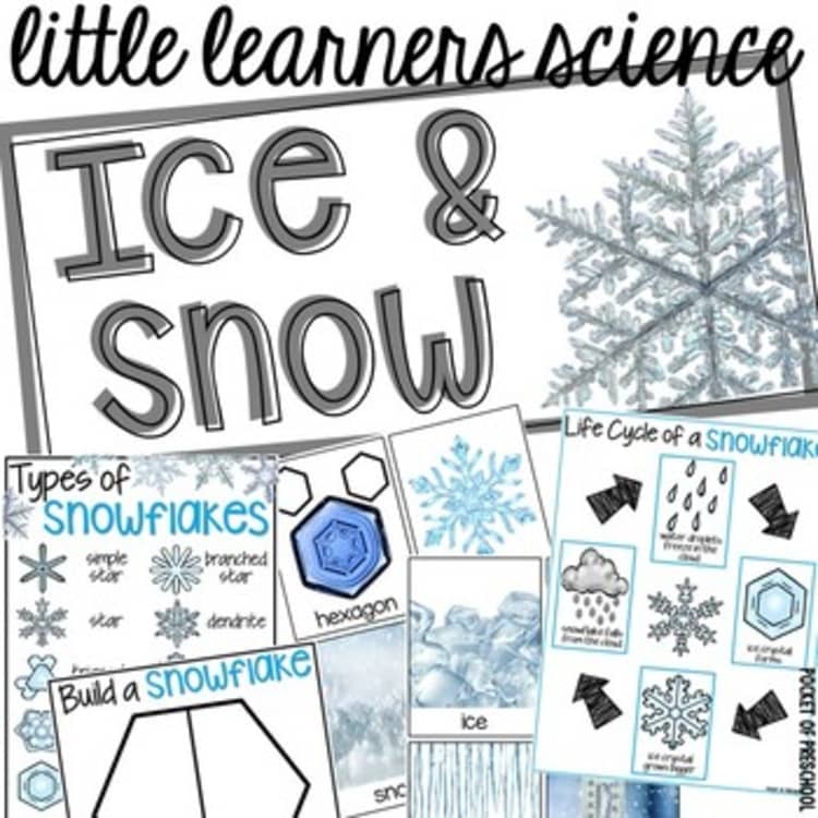 All About Ice & Snow Winter - Science for Little Learners Preschool Pre-k Kinder