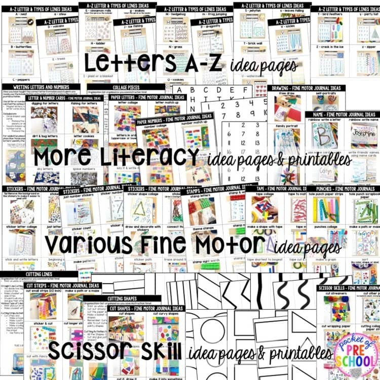 Fine Motor Journals for Preschool, Pre-K, and Kindergarten