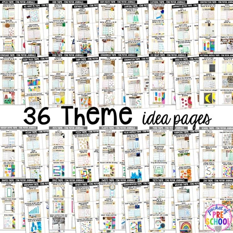 Fine Motor Journals for Preschool, Pre-K, and Kindergarten